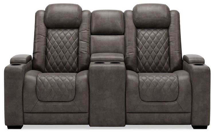 HyllMont Power Reclining Loveseat with Console image