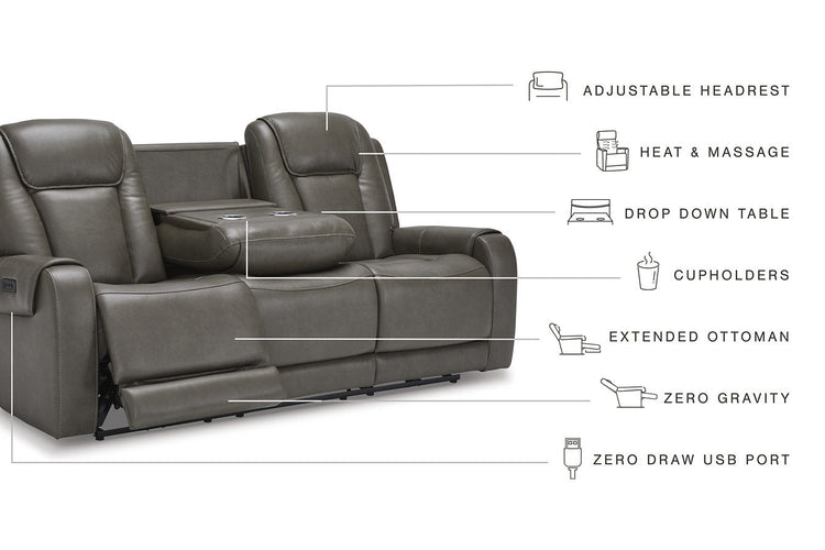 Card Player Power Reclining Sofa