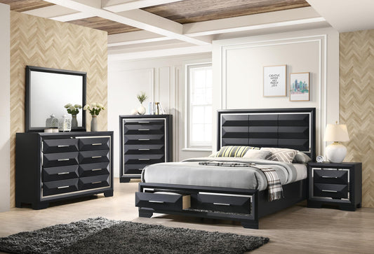 Lynn Queen Bed, Dresser, Mirror & Nightstand