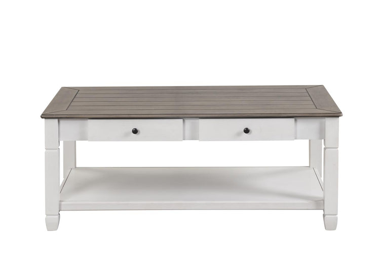 Montana - Coffee Table, Occasional, Wood, Gray & White Box