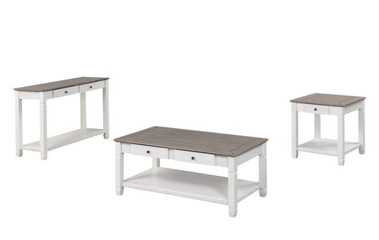 Montana - Coffee Table, Occasional, Wood, Gray & White Box