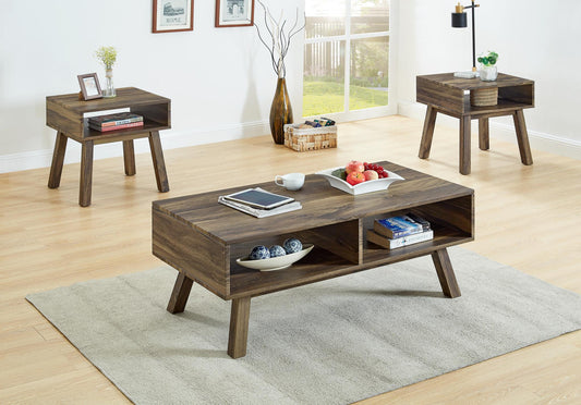 Bliss - 3 PC Coffee Table Set, Occasional, Wood, Brown