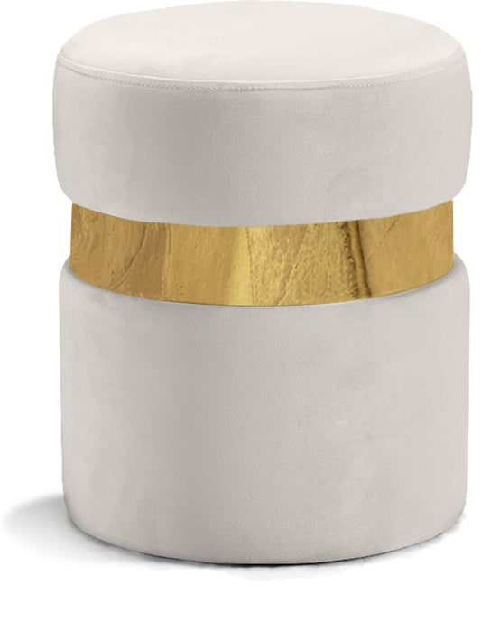 Hailey Velvet Ottoman/Stool