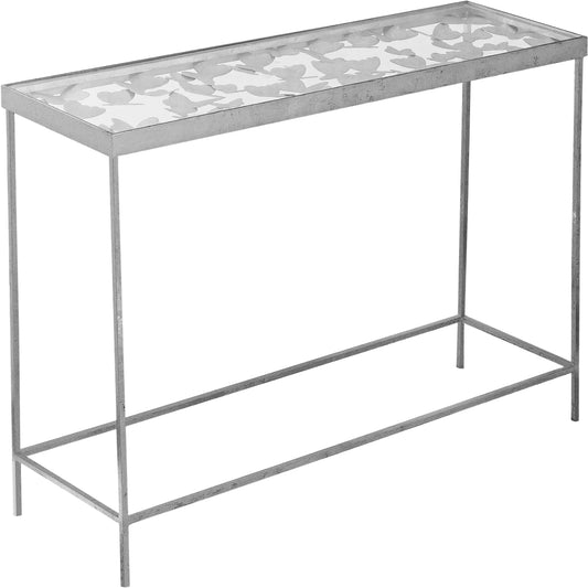 Butterfly Silver Console Table