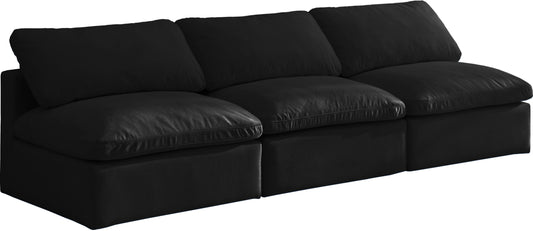 Plush Velvet Standard Cloud Modular Sofa