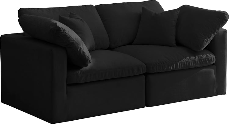 Plush Velvet Standard Cloud Modular Sofa
