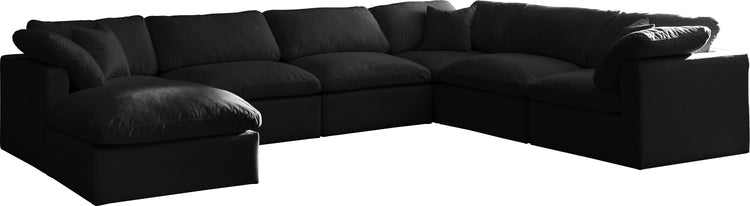 Plush Velvet Standard Cloud Modular Sectional