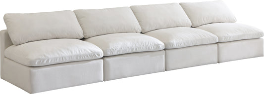 Plush Velvet Standard Cloud Modular Sofa