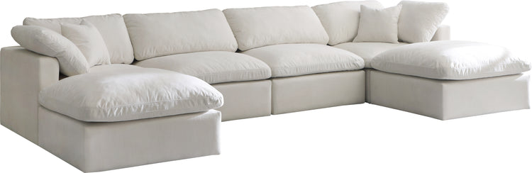 Plush Velvet Standard Cloud Modular Sectional