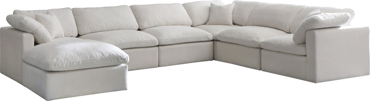 Plush Velvet Standard Cloud Modular Sectional