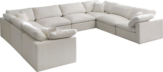 Plush Velvet Standard Cloud Modular Sectional