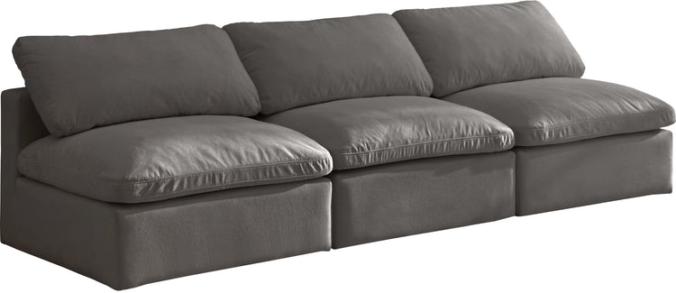 Plush Velvet Standard Cloud Modular Sofa