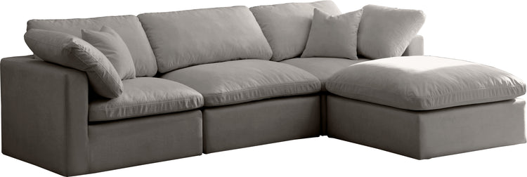 Plush Velvet Standard Cloud Modular Sectional