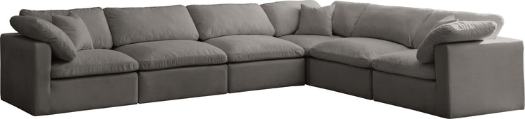 Plush Velvet Standard Cloud Modular Sectional