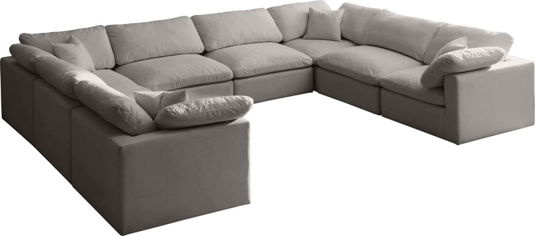 Plush Velvet Standard Cloud Modular Sectional