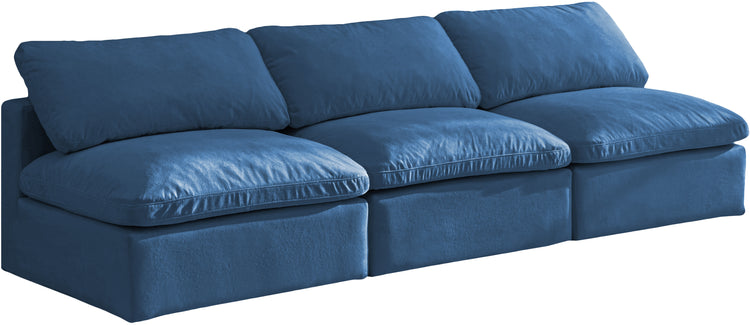 Plush Velvet Standard Cloud Modular Sofa