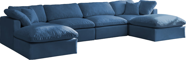 Plush Velvet Standard Cloud Modular Sectional