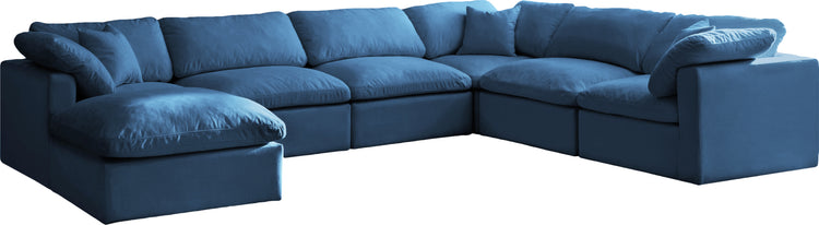 Plush Velvet Standard Cloud Modular Sectional