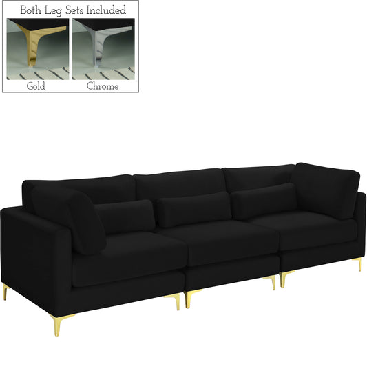 Julia Velvet Modular Sofa (3 Boxes)