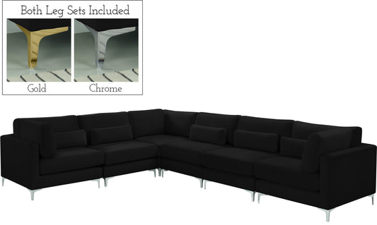 Julia Velvet Modular Sectional (6 Boxes)