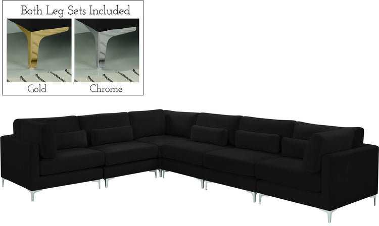 Julia Velvet Modular Sectional (6 Boxes)
