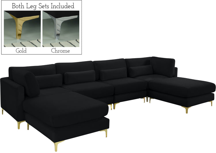 Julia Velvet Modular Sectional (6 Boxes)