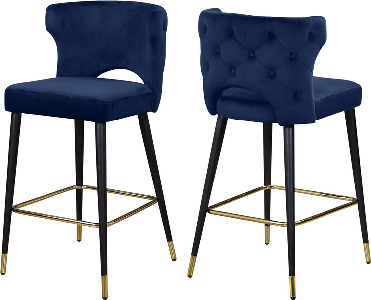 Kelly Velvet Stool