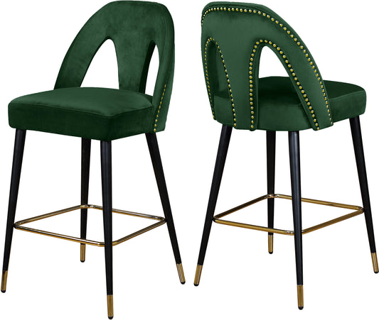 Akoya Velvet Stool