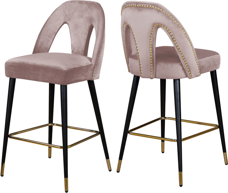 Akoya Velvet Stool