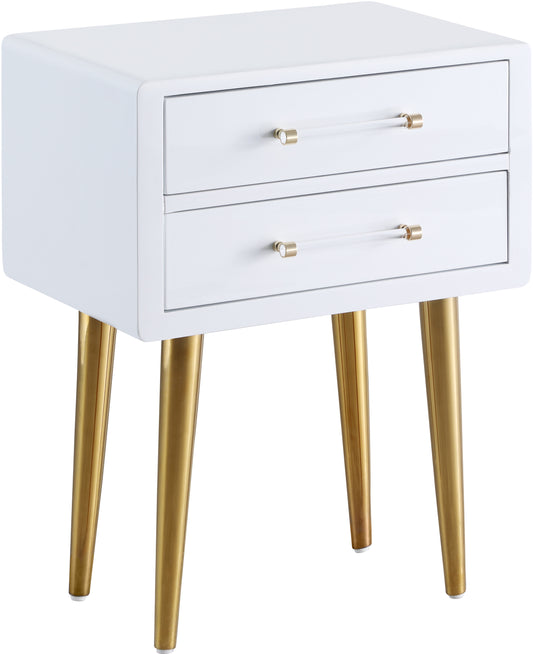 Zane Laquer with Gold Side Table