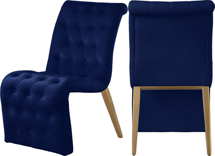 Curve Velvet Dining Chair