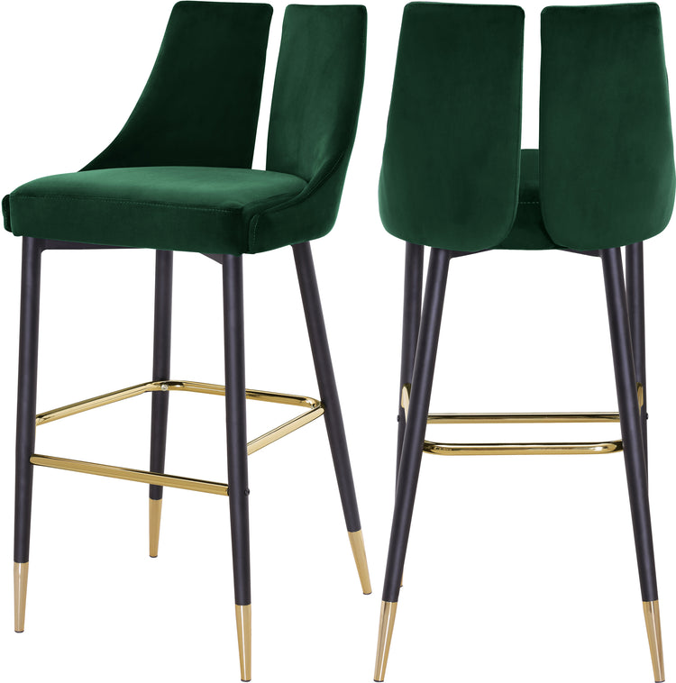 Sleek Velvet Stool