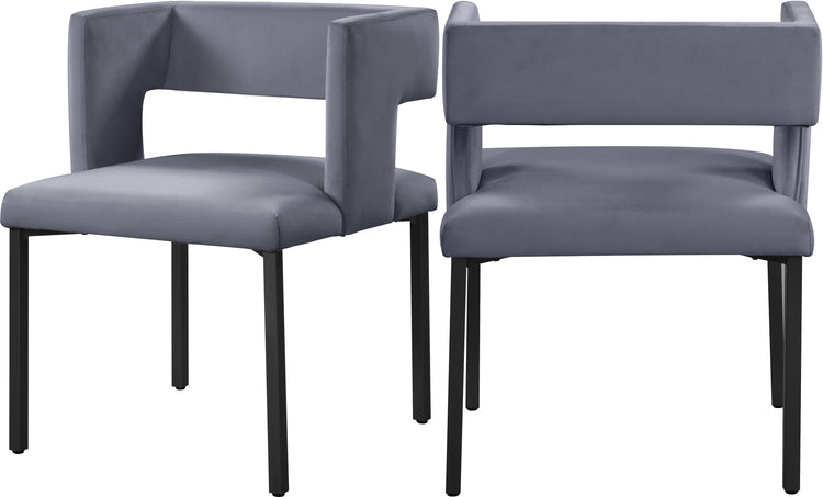 Caleb Velvet Dining Chair