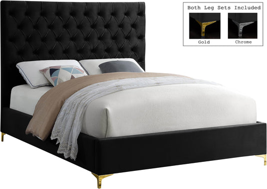 Cruz Velvet King Bed