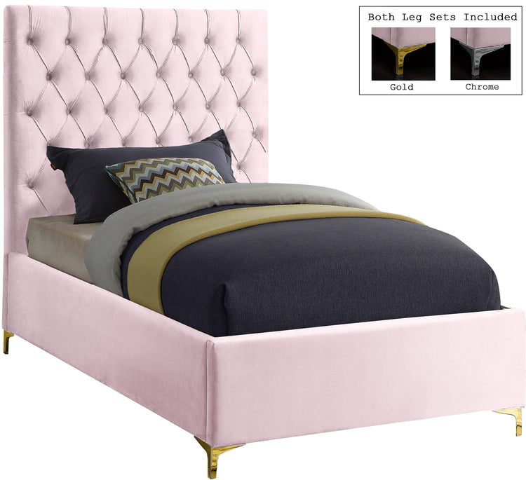 Cruz Velvet King Bed