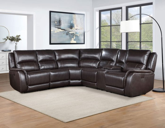 Alexandria Leather 6-Piece Power Reclining Set