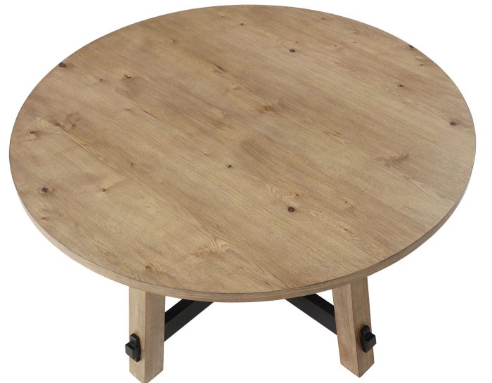 Aubrey 5-Piece 54″ Round Dining Table Set