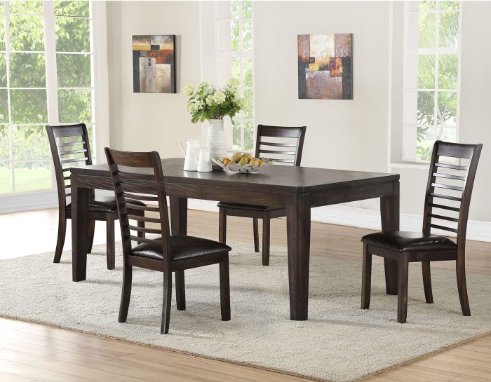 Ally 5 Piece Set (Table & 4 Side Chairs)