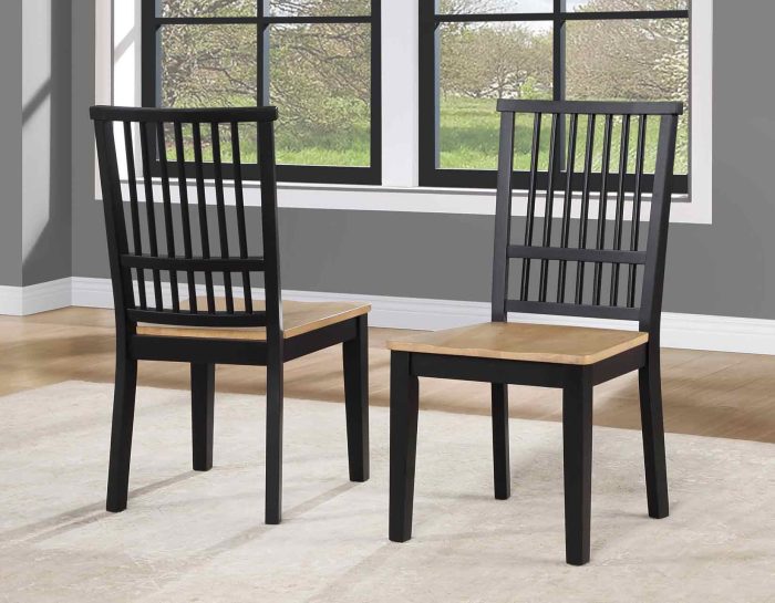Magnolia 5-Piece Round Dining Set with Wooden Seat Chair