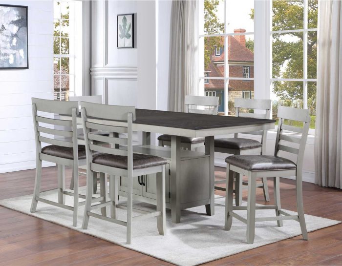 Hyland 5-Piece Counter Dining Set (Counter Table & 4 Counter Chairs)