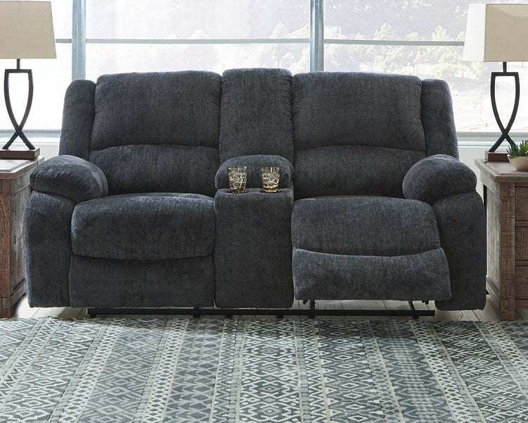 Draycoll Reclining Loveseat with Console