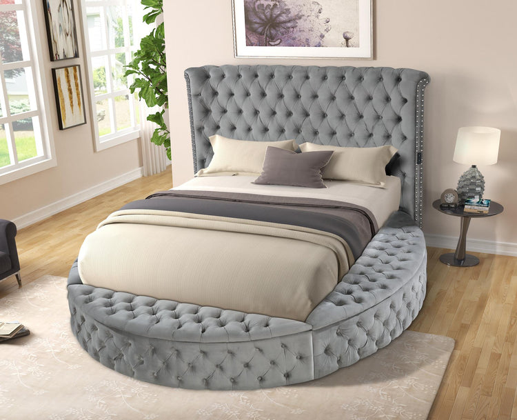 Cape May - Bed, Upholstered, Storage, Velvet,