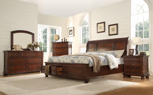 Carson Queen Bed, Dresser, Mirror & Nightstand