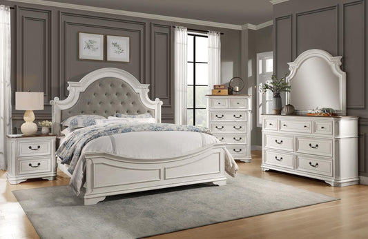 Amelia Queen Bed, Dresser, Mirror & Nightstand