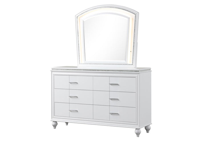 Sally White Dresser Mirror