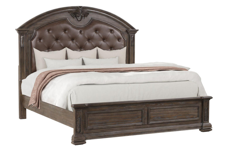 Texas Queen Bed, Dresser, Mirror & Nightstand