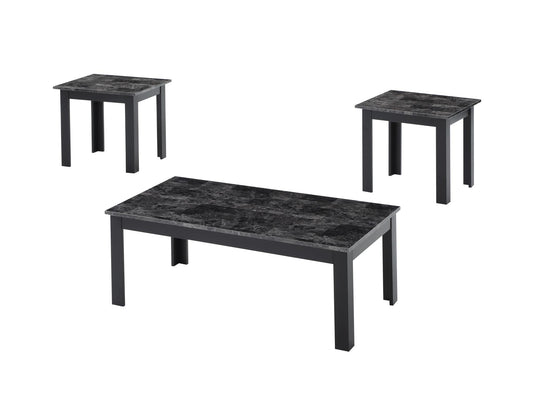 Luna - 3 PC Coffee Table Set, Occasional, MDF, Gray Box: 1 of 1 Each