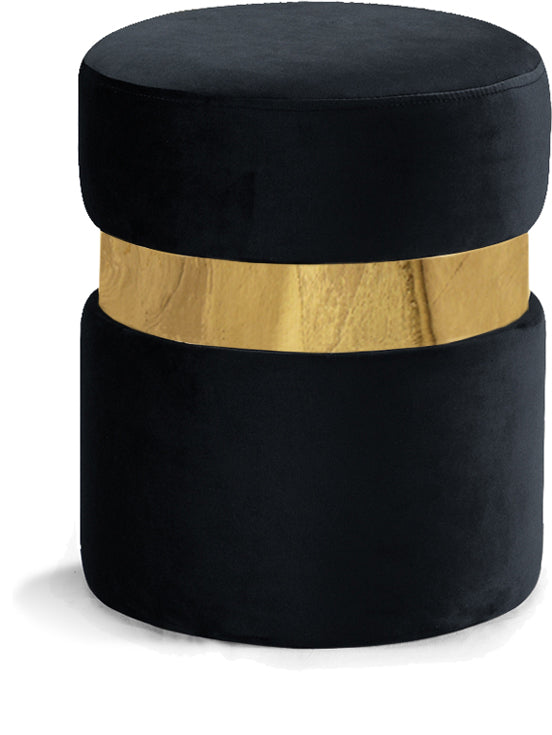 Hailey Velvet Ottoman/Stool