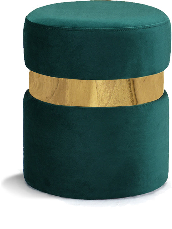 Hailey Velvet Ottoman/Stool