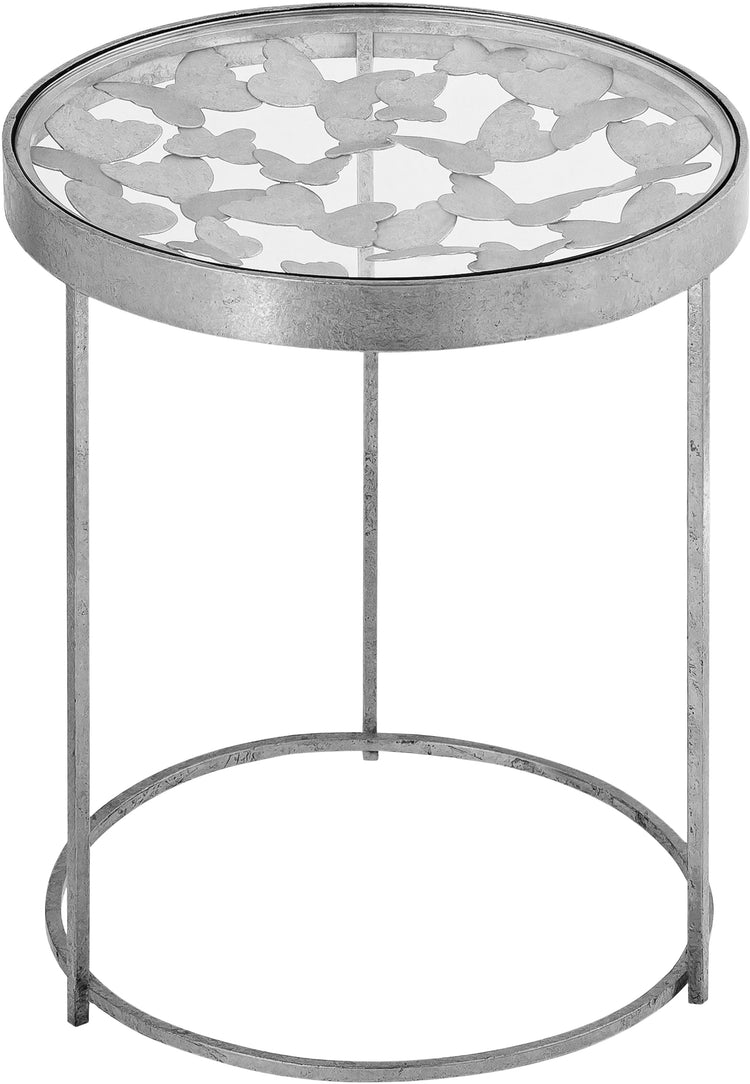 Butterfly Silver End Table